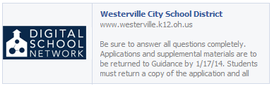 2014 WCSD scholarship application